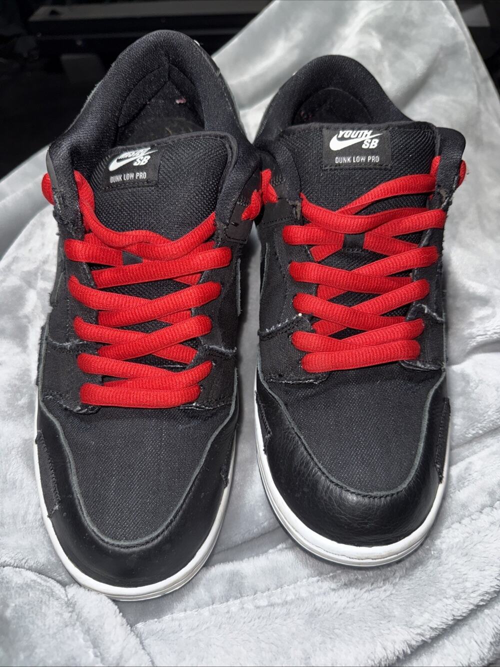 Size 12 - Wasted Youth x Nike Dunk SB Low Black Denim No Box LEP